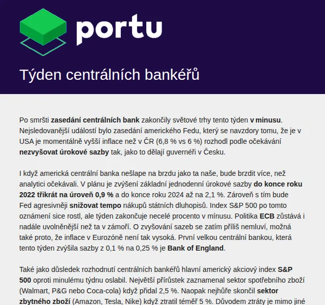 Portu: Investiční novinky – prosinec 2021 | Nuslet.cz
