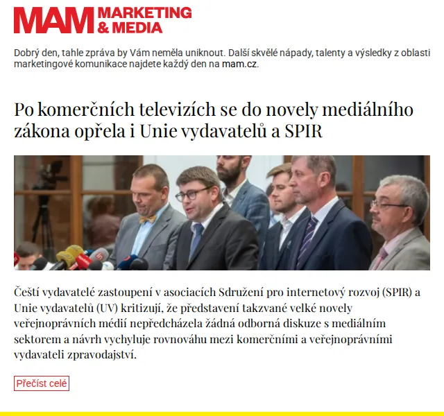 Marketing & Media: novela mediálního zákona – červenec 2026 | Nuslet.cz