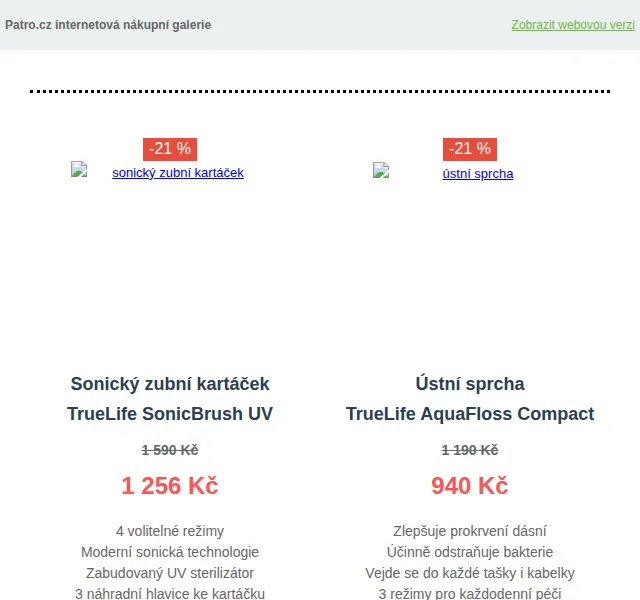 Patro.cz: slevy na Revlon, Lamax a TrueLife – červen 2026 | Nuslet.cz