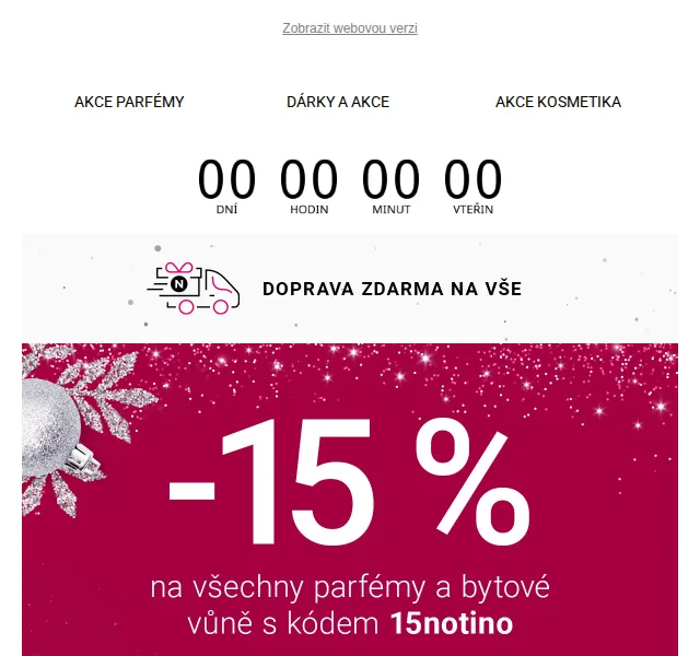 Notino: -15 % na parfémy a doprava zdarma – červen 2026 | Nuslet.cz