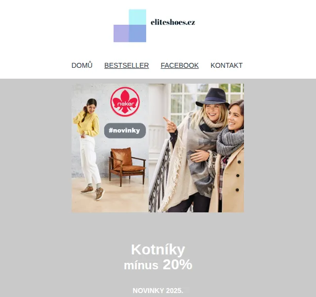 Eliteshoes: Extra -20% na kotníky + dárek 200 Kč – červenec 2026 | Nuslet.cz