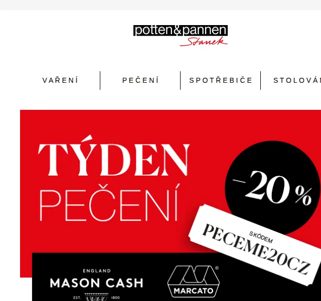 Potten & Pannen: Sleva 20 % na pečení – červenec 2026 | Nuslet.cz