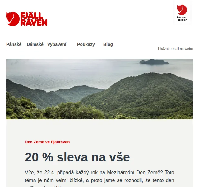 Fjallraven-shop: Den Země se slevou 20 % – červen 2026 | Nuslet.cz
