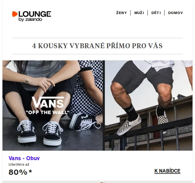 Lounge by Zalando: Vans, UGG & Burton – slevy až 80 % – červenec 2026 | Nuslet.cz