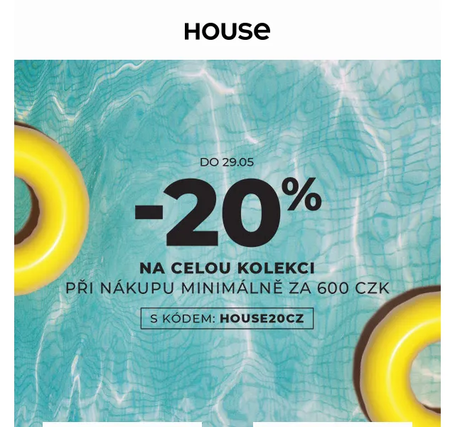 HOUSE: Slevový kód + doprava zdarma – červen 2026 | Nuslet.cz