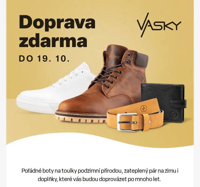Vasky: Doprava zdarma na všechno – červen 2026 | Nuslet.cz