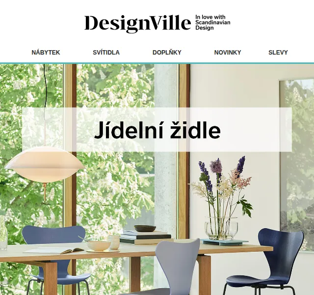 DesignVille: Sleva 5 % na designové židle – červen 2026 | Nuslet.cz