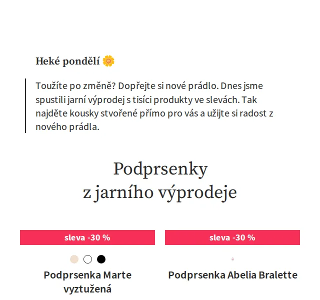 Astratex.cz: Jarní výprodej slevy až −60 % na spodní prádlo – červen 2026 | Nuslet.cz