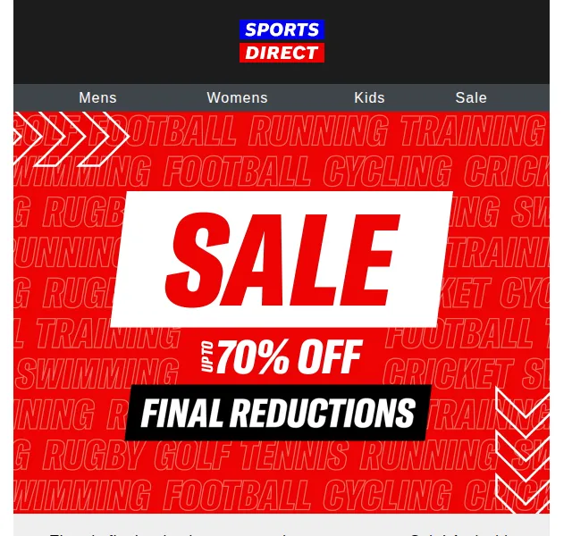 Sportsdirect: Sleva až 70 % na oblečení a boty – červen 2026 | Nuslet.cz