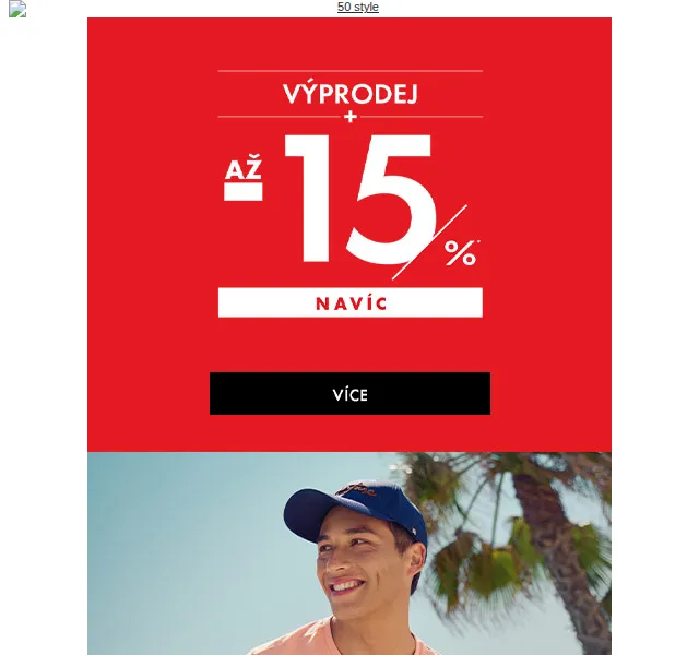 e50style.cz: Sleva 15 % na nezlevněné výrobky – červen 2026 | Nuslet.cz