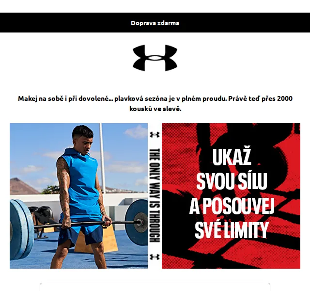 Under Armour: Letní výprodej až 50 % – červenec 2026 | Nuslet.cz