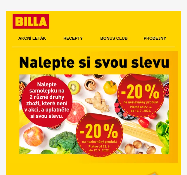 Billa: Hellmann's omáčka 50% a Zlatopramen za 29,90 Kč – červenec 2026 | Nuslet.cz