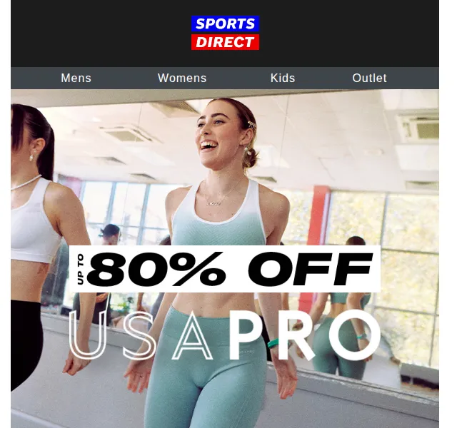 Sportsdirect.com: USA Pro sleva až 80 % – červen 2026 | Nuslet.cz