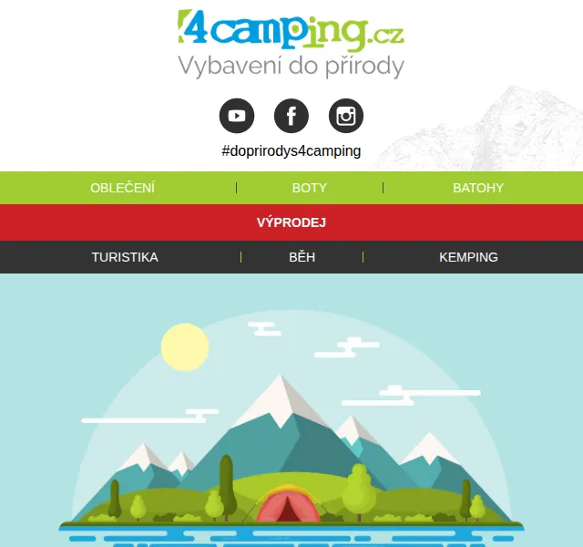 4camping.cz: sleva 11 % na vše – červenec 2026 | Nuslet.cz