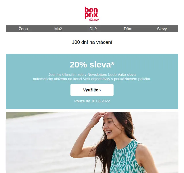 bonprix: 20% sleva na vše – červen 2026 | Nuslet.cz