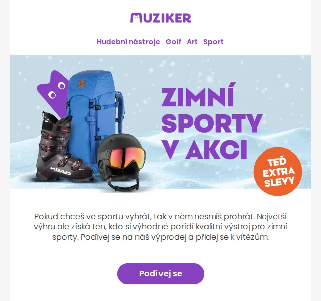 Muziker: Výprodej zimních sportů – červenec 2026 | Nuslet.cz