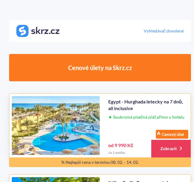 Vánoce na Skrz: Dovolená u moře od 5 690 Kč – červenec 2026 | Nuslet.cz