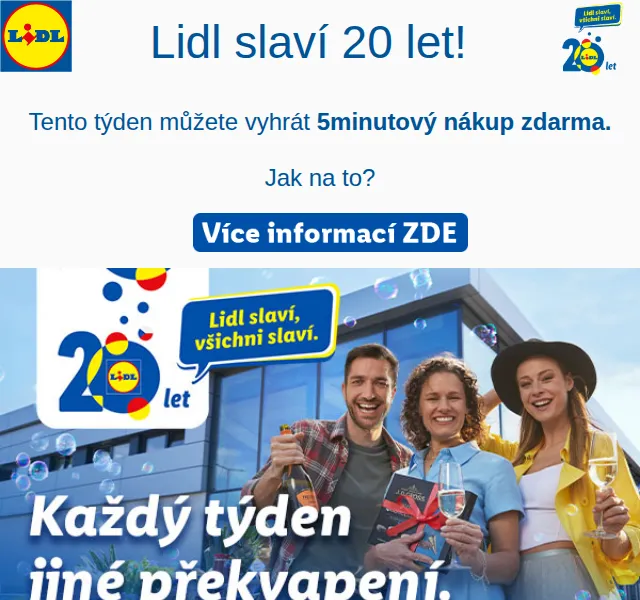 Lidl: 5minutový nákup zdarma – červenec 2026 | Nuslet.cz