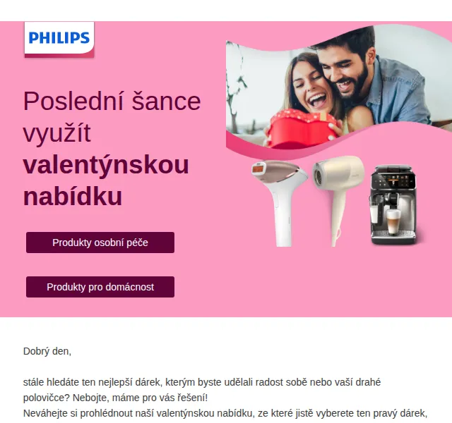 Philips: valentýnské dárky – červenec 2026 | Nuslet.cz