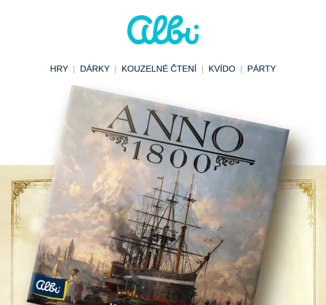 Albi: Deskovka Anno 1800 a novinky – červenec 2026 | Nuslet.cz