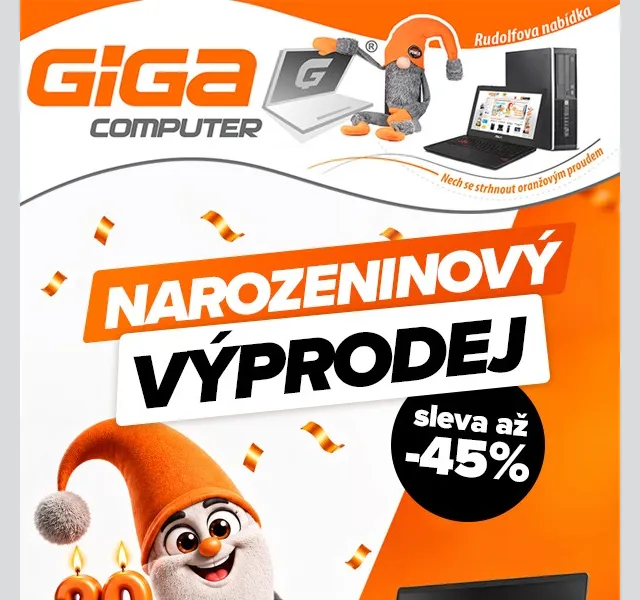 GIGACOMPUTER: Narozeninový výprodej – říjen 2026