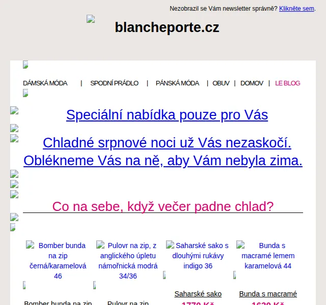 Blancheporte: Lehké bundy a kardigany do chladnějších večerů – červenec 2026 | Nuslet.cz