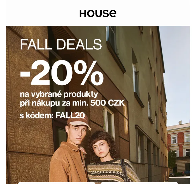 HOUSE: -20 % na vybrané produkty – červenec 2026 | Nuslet.cz