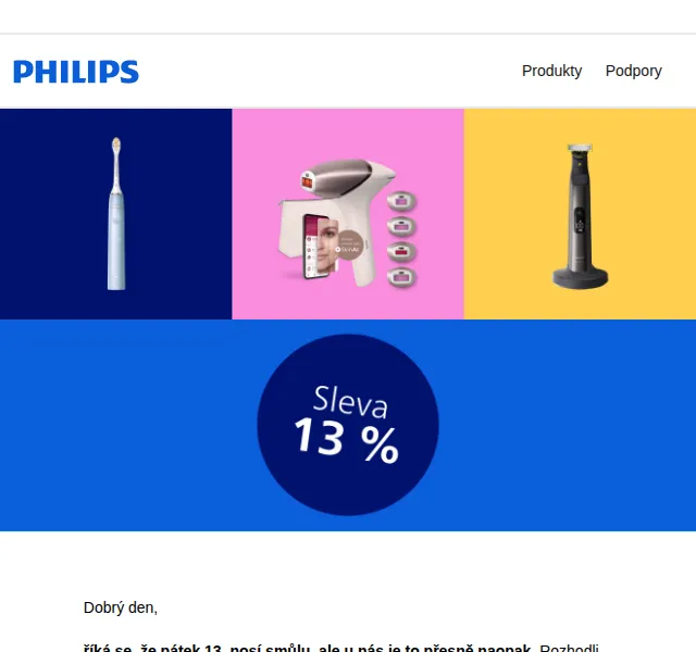 Philips: sleva 13 % na osobní péči a Avent – březen 2026 | Nuslet.cz