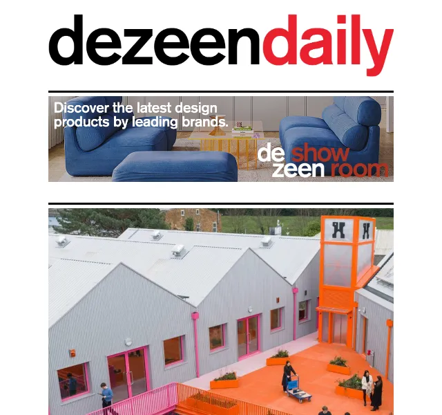 Dezeen Daily: Shigeru Ban kontejnerové centrum – červen 2026 | Nuslet.cz
