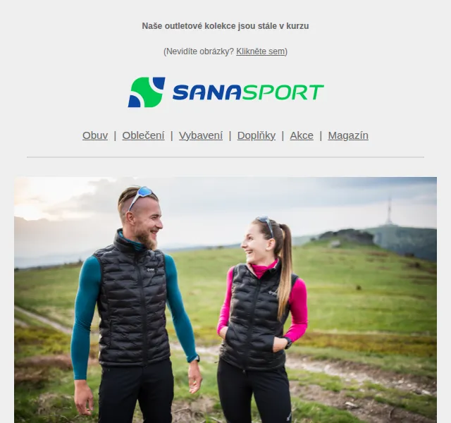 Sanasport: Outletová kolekce se slevami – červen 2026 | Nuslet.cz