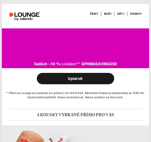 Lounge by Zalando: Nike, Marc O'Polo & Lacoste – červenec 2026 | Nuslet.cz