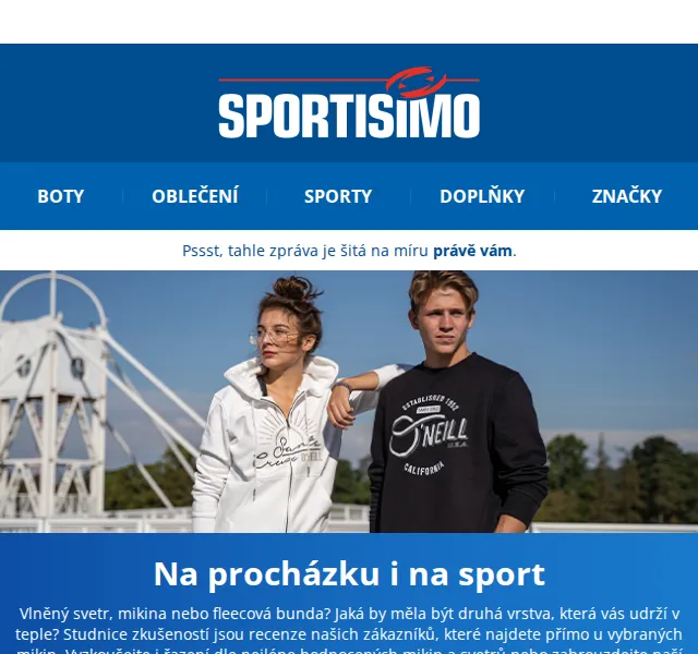 Sportisimo: mikiny a svetry se slevou až 25 % – červenec 2026 | Nuslet.cz