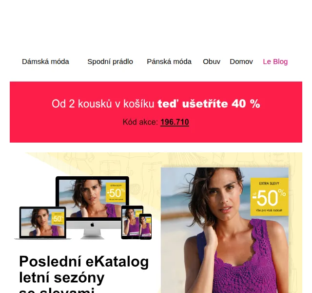Blancheporte: Letní katalog se slevou až -50 % – červenec 2026 | Nuslet.cz