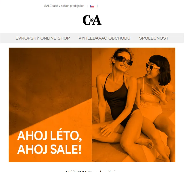 C&A: Letní výprodej se slevami až 50 % – červenec 2026 | Nuslet.cz