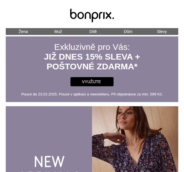 bonprix: 15% sleva + poštovné zdarma – červenec 2026 | Nuslet.cz