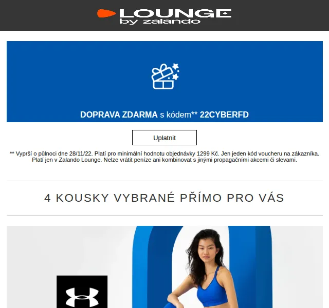 Lounge by Zalando: Under Armour, Barbour – slevy až 85 % – červen 2026 | Nuslet.cz