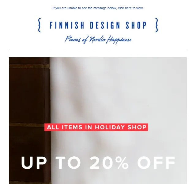 Finnish Design Shop: Holiday Season Shop 20% sleva – červenec 2026 | Nuslet.cz