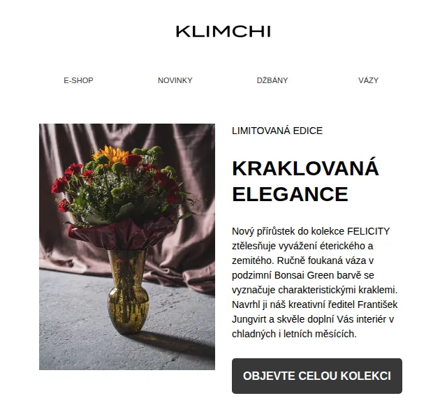 KLIMCHI: Limitovaná edice Felicity – červenec 2026 | Nuslet.cz