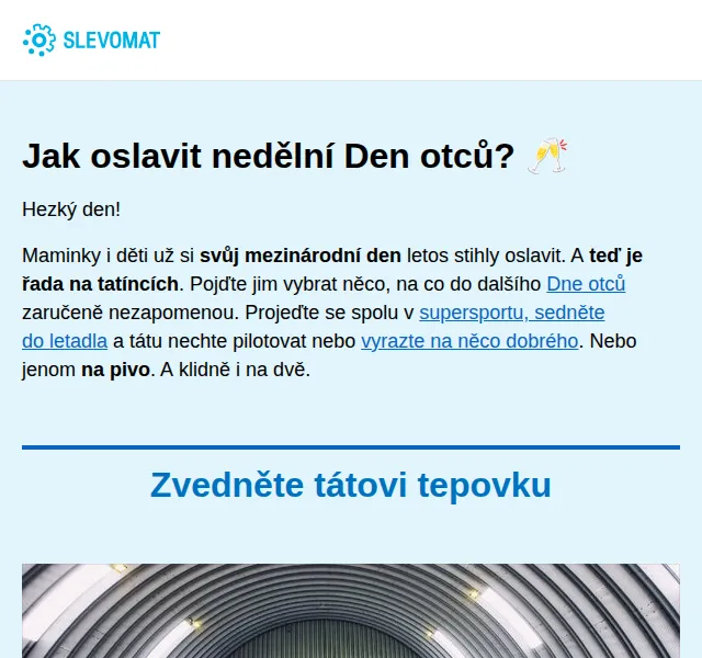 Slevomat: Adrenalinové zážitky a gurmánské menu pro Den otců – červen 2026 | Nuslet.cz