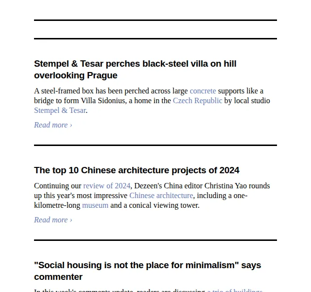 Dezeen Daily: novinky z architektury a designu – červenec 2026 | Nuslet.cz