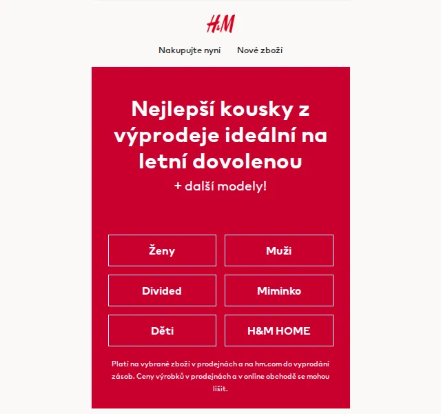H&M Fashion: Výprodej letní módy – červenec 2026 | Nuslet.cz