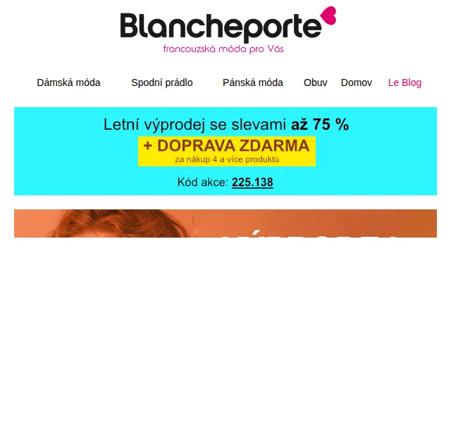 Blancheporte: Slevy až -75 % – červenec 2026 | Nuslet.cz