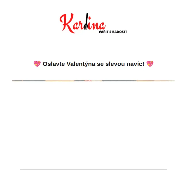 Karlina CZ: Valentýnská sleva 8 % na celý nákup – červenec 2026 | Nuslet.cz