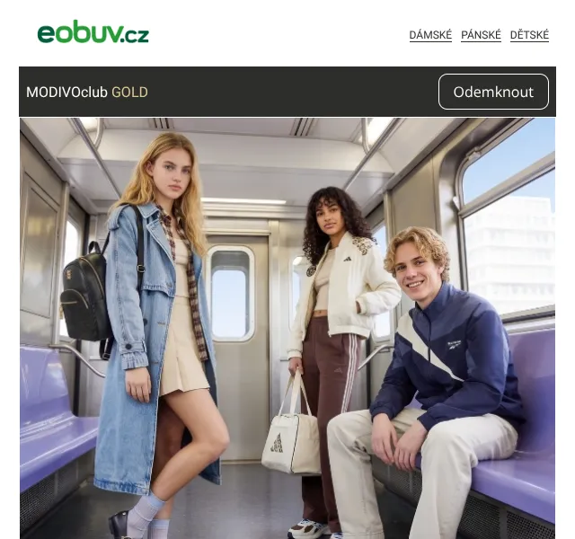 eobuv.cz: Kód BACK na obuv a batohy – srpen 2026