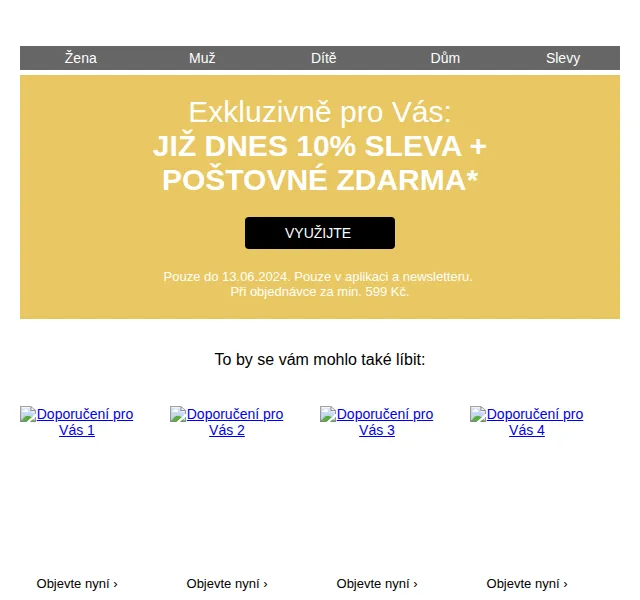 bonprix: 10% sleva v aplikaci + poštovné zdarma – červen 2026 | Nuslet.cz
