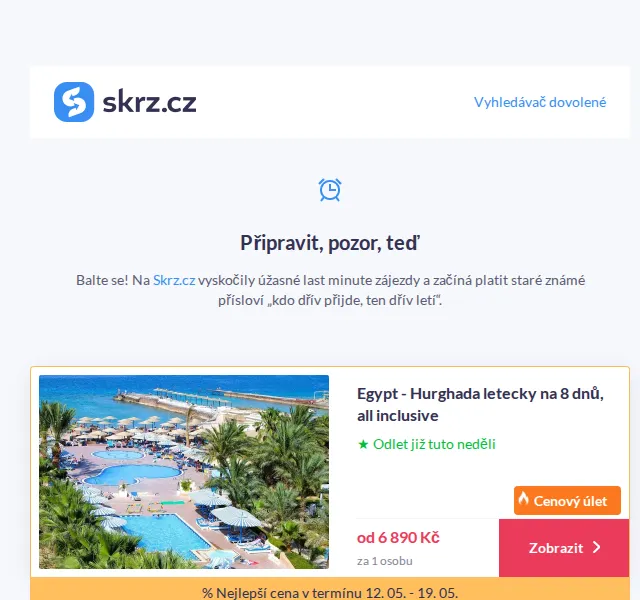Vánoce na Skrz: Last minute k moři od 6 890 Kč – červenec 2026 | Nuslet.cz