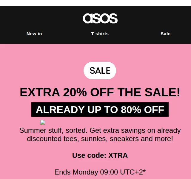 ASOS: Extra 20% na výprodej až 80% – červen 2026 | Nuslet.cz