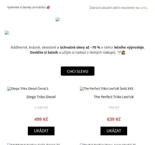 UrbanStore.cz: Letní výprodej – slevy až −70 % – červen 2026 | Nuslet.cz
