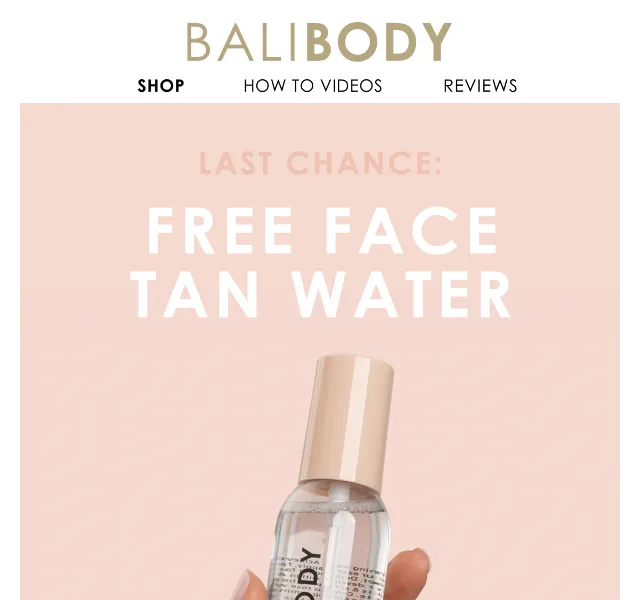 Bali Body: Zdarma Face Tan Water s objednávkou – červen 2026 | Nuslet.cz