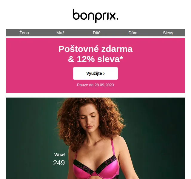 Bonprix: 12% sleva a poštovné zdarma – červenec 2026 | Nuslet.cz